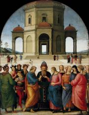 Perugino:Mária eljegyzése 1500-04 